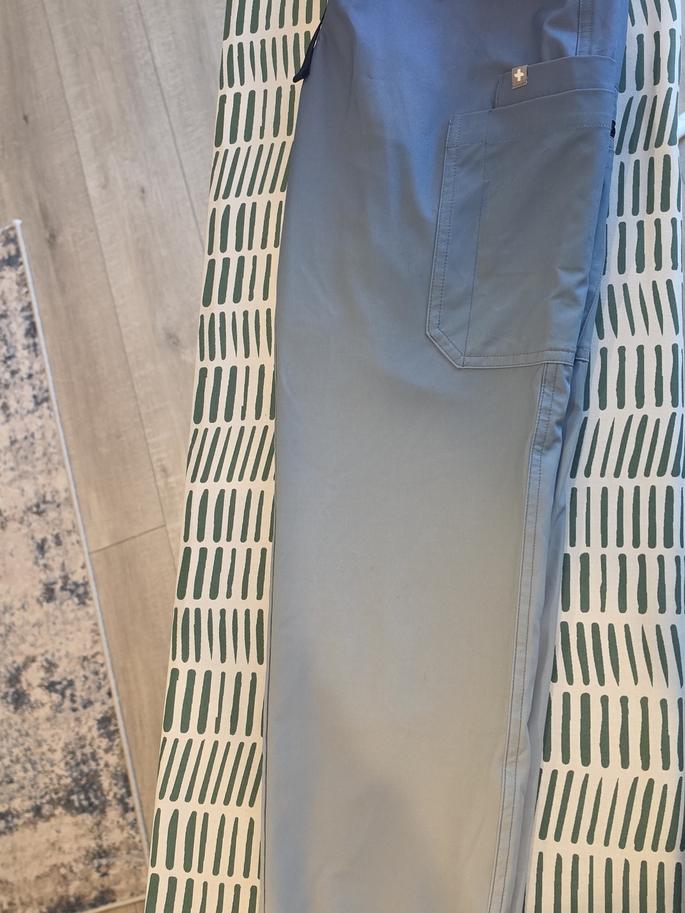 Blue Ombre Scrub Top, Pants, And Underscrub - Picture 3 of 8